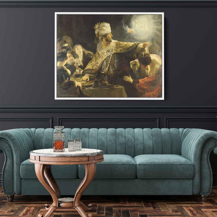 Belshazzar's Feast (1635) by Rembrandt - Canvas Artwork