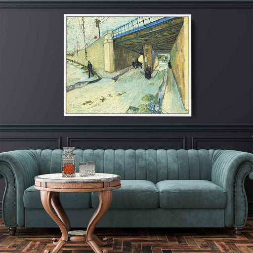 The Railway Bridge over Avenue Montmajour (1888) by Vincent van Gogh - Canvas Artwork
