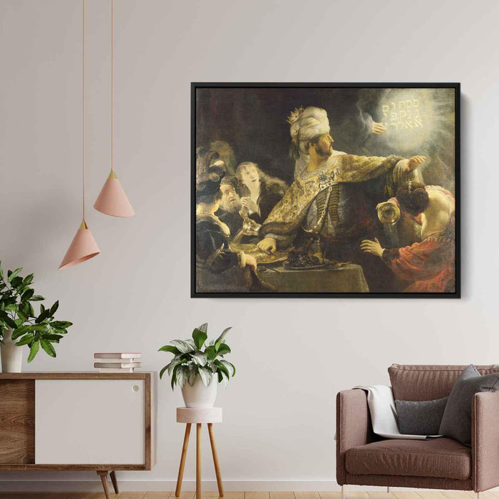 Belshazzar's Feast (1635) by Rembrandt - Canvas Artwork