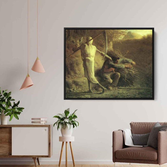 Death and the woodcutter (1859) by Jean-Francois Millet - Canvas Artwork