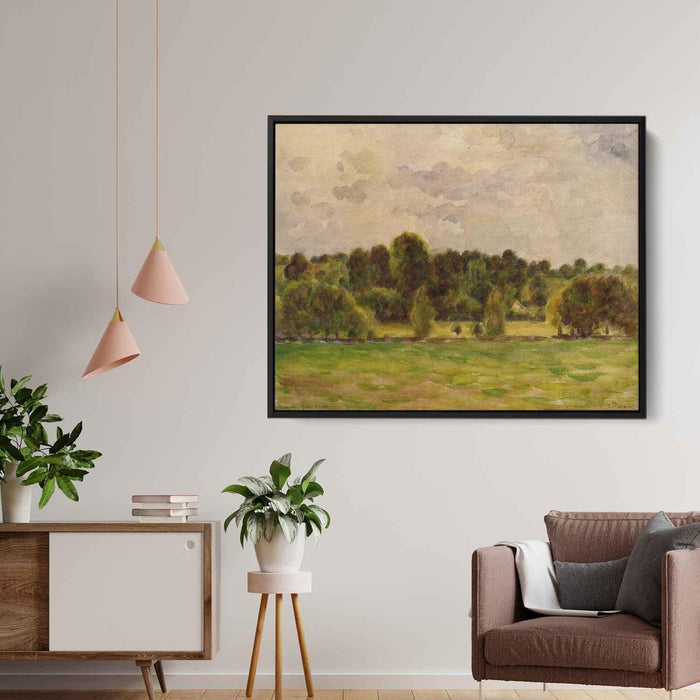 Eragny, Twilight by Camille Pissarro - Canvas Artwork