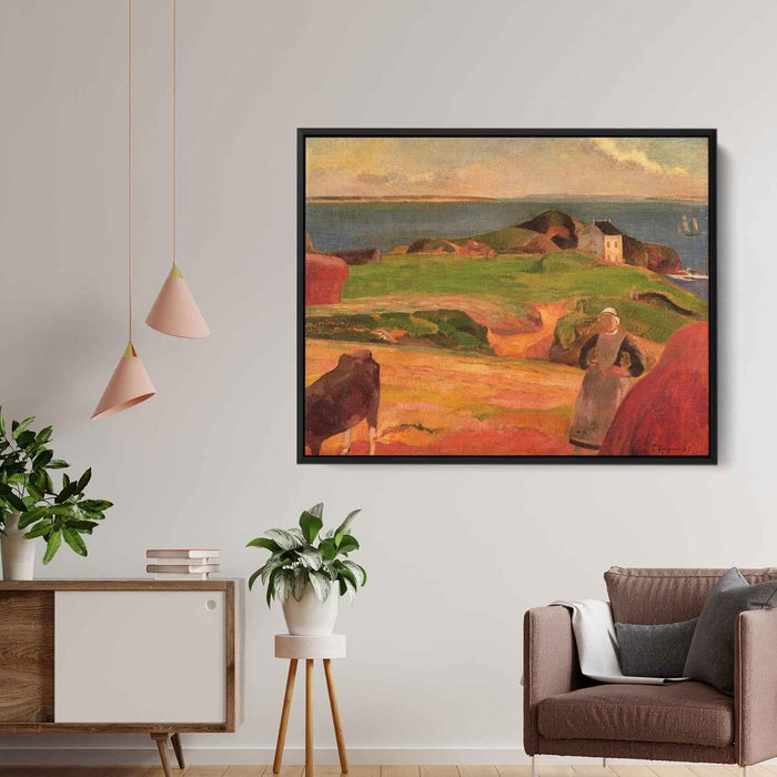 Landscape at Le Pouldu, the isolated house by Paul Gauguin - Canvas Artwork