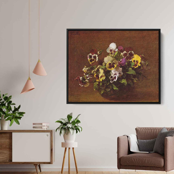 Pansies by Henri Fantin-Latour - Canvas Artwork