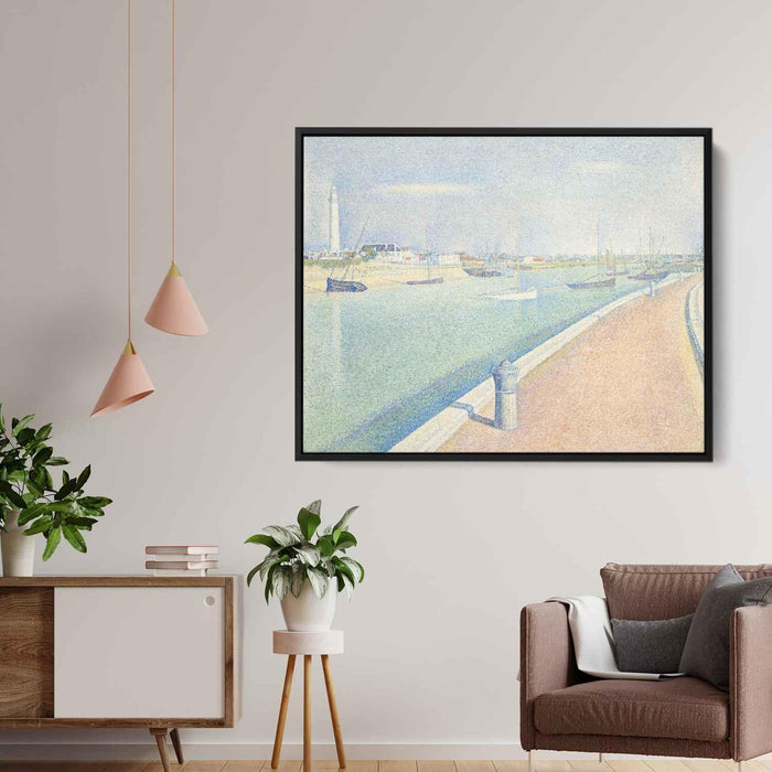 The Channel of Gravelines, Petit Fort Philippe by Georges Seurat - Canvas Artwork
