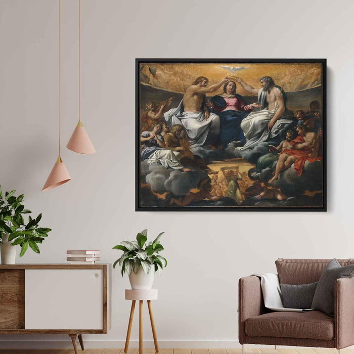 The coronation of the Virgin by Annibale Carracci - Canvas Artwork