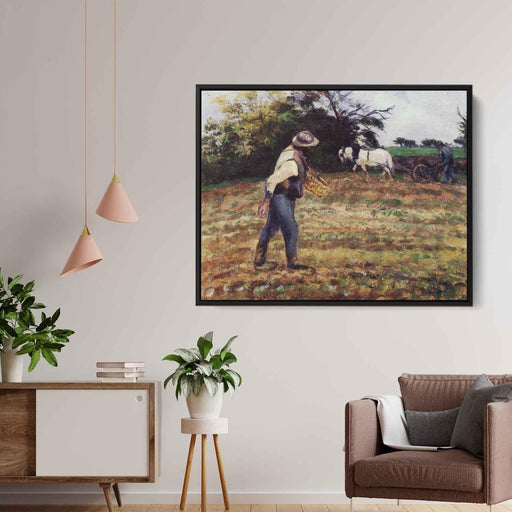 The Sower, Montfoucault by Camille Pissarro - Canvas Artwork