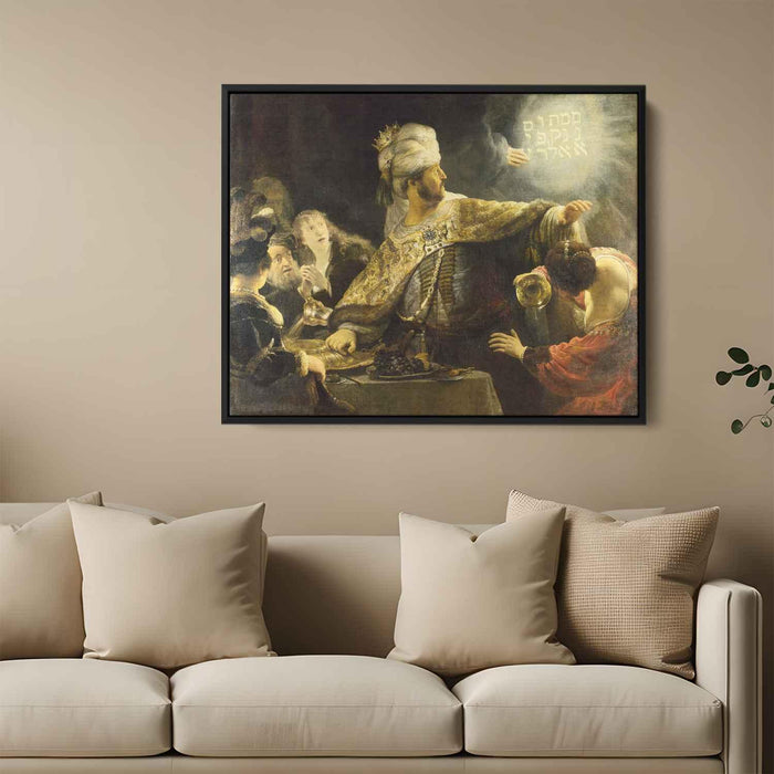 Belshazzar's Feast (1635) by Rembrandt - Canvas Artwork