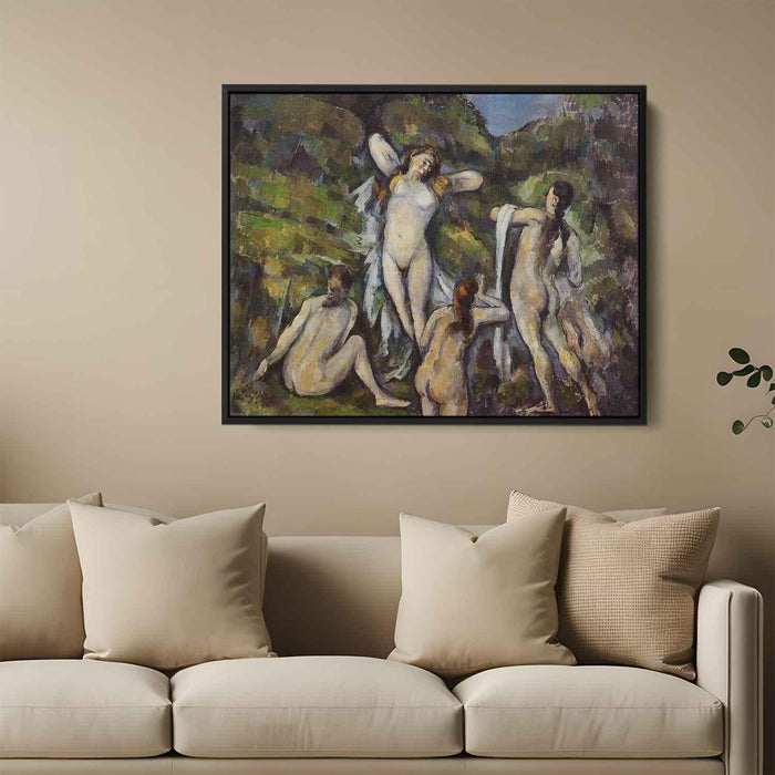 Four Bathers (1890) by Paul Cezanne - Canvas Artwork