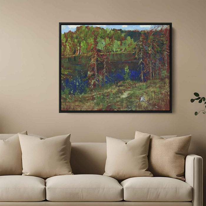 Lake in the forest by Isaac Levitan - Canvas Artwork