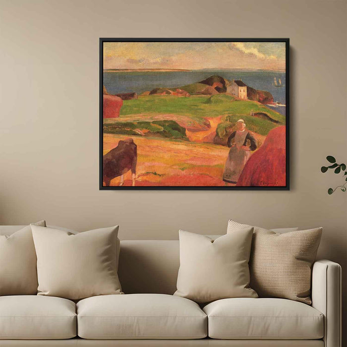 Landscape at Le Pouldu, the isolated house by Paul Gauguin - Canvas Artwork