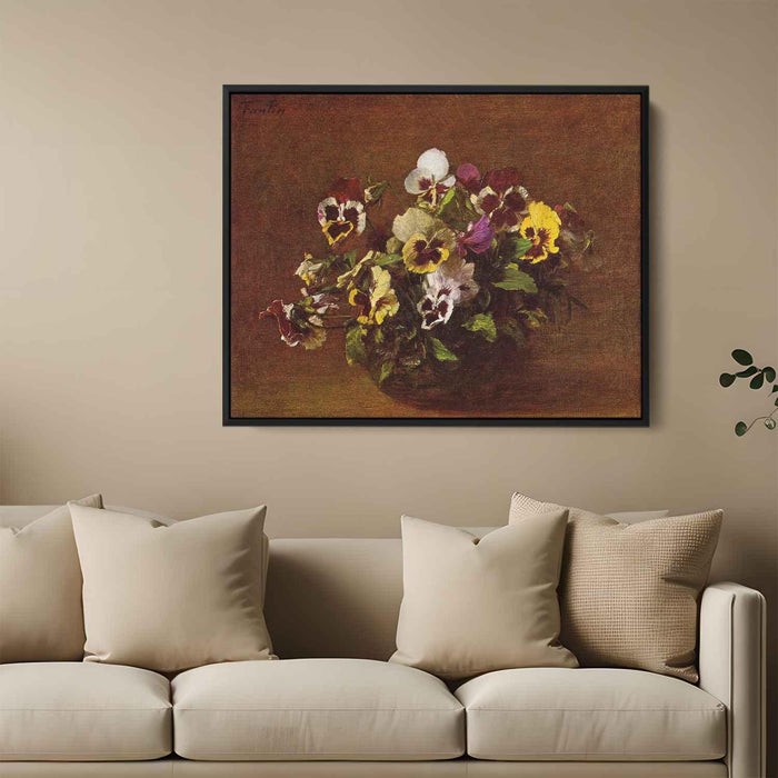 Pansies by Henri Fantin-Latour - Canvas Artwork