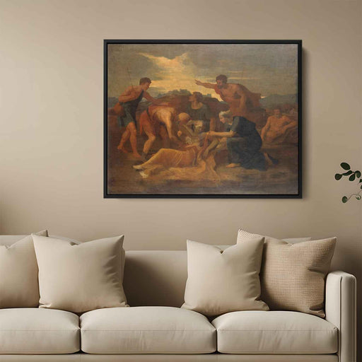 Queen Zenobia Found on the Banks of the Arax (1634) by Nicolas Poussin - Canvas Artwork