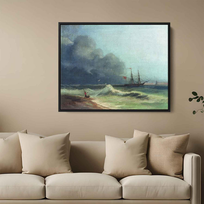 Sea before storm (1856) by Ivan Aivazovsky - Canvas Artwork