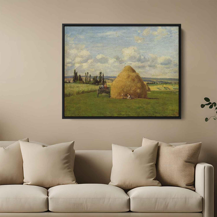 The haystack, Pontoise by Camille Pissarro - Canvas Artwork