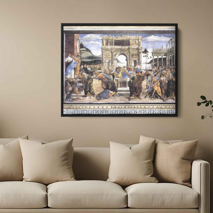 The Punishment of Korah, Dathan and Abiram by Sandro Botticelli - Canvas Artwork