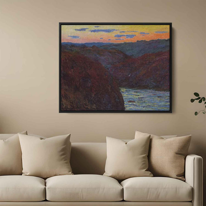 Valley of the Creuse, Sunset by Claude Monet - Canvas Artwork