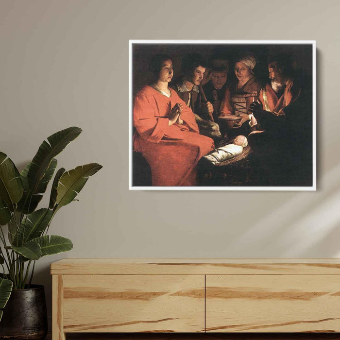 Adoration of the Shepherds (1644) by Georges de la Tour - Canvas Artwork