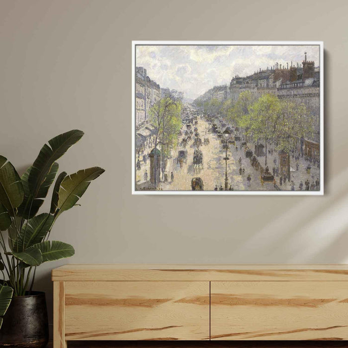 Boulevard Montmartre Spring (1897) by Camille Pissarro - Canvas Artwork