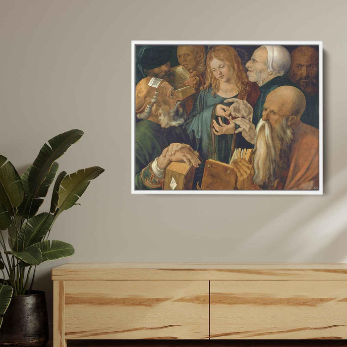Christ among the Doctors (1506) by Albrecht Durer - Canvas Artwork