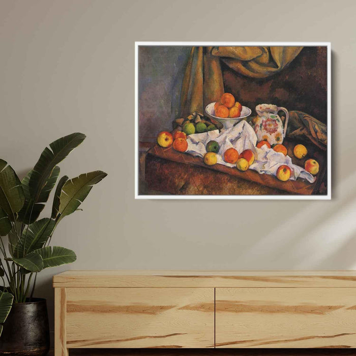 Fruit Bowl, Pitcher and Fruit by Paul Cezanne - Canvas Artwork