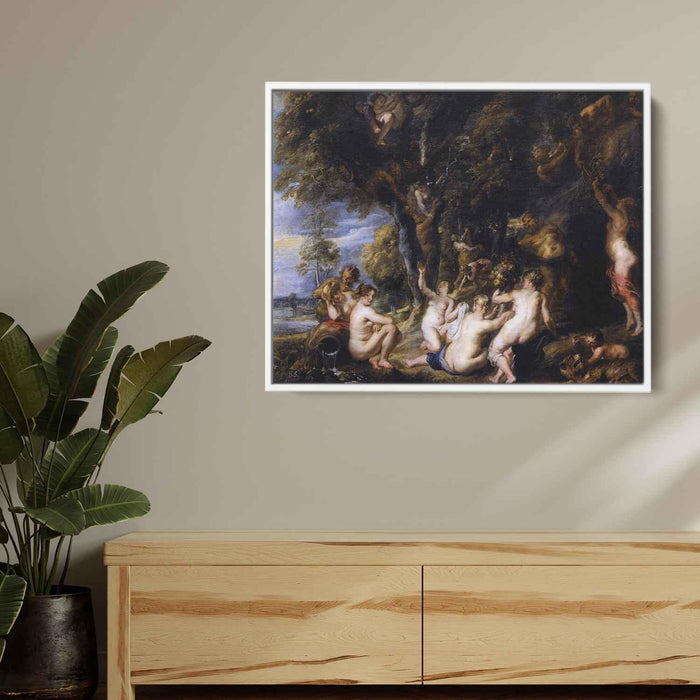 Nymphs and Satyrs (1640) by Peter Paul Rubens - Canvas Artwork