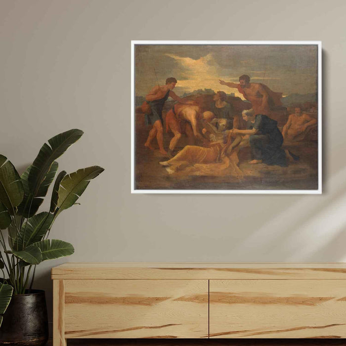 Queen Zenobia Found on the Banks of the Arax (1634) by Nicolas Poussin - Canvas Artwork