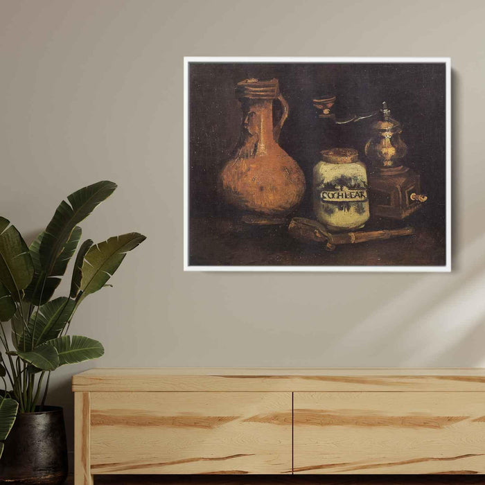 Still Life with Coffee Mill, Pipe Case and Jug by Vincent van Gogh - Canvas Artwork