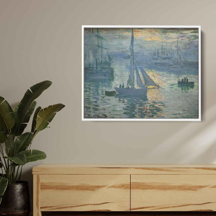 Sunrise, The Sea by Claude Monet - Canvas Artwork