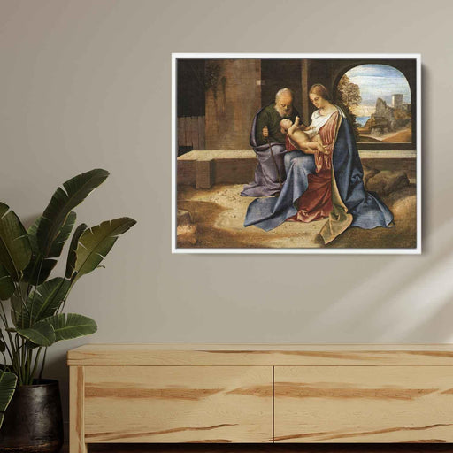 The Holy Family (Madonna Benson) (1500) by Giorgione - Canvas Artwork