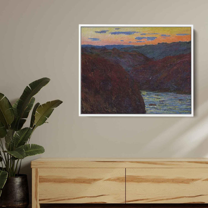 Valley of the Creuse, Sunset by Claude Monet - Canvas Artwork