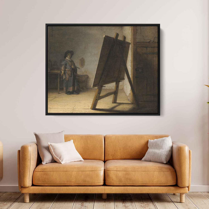 Artist in his Studio (1626) by Rembrandt - Canvas Artwork