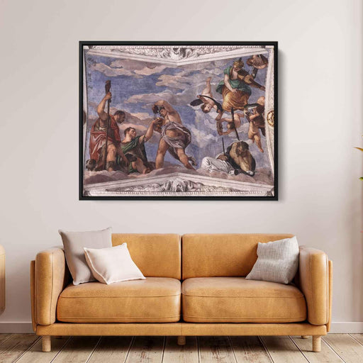 Bacchus, Vertumnus and Saturn by Paolo Veronese - Canvas Artwork