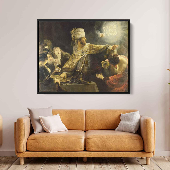 Belshazzar's Feast (1635) by Rembrandt - Canvas Artwork