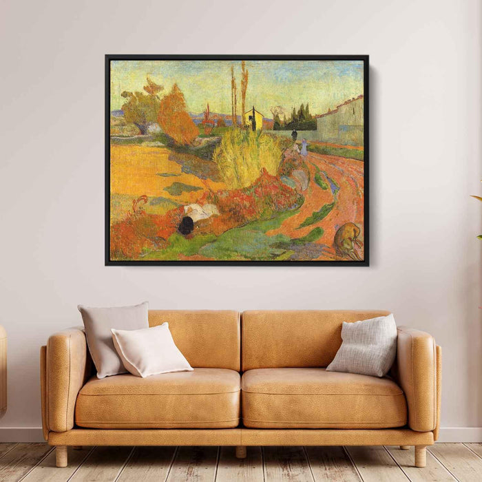 Landscape at Arles (1888) by Paul Gauguin - Canvas Artwork