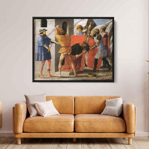 Martyrdom of San Giovanni Battista (1426) by Masaccio - Canvas Artwork