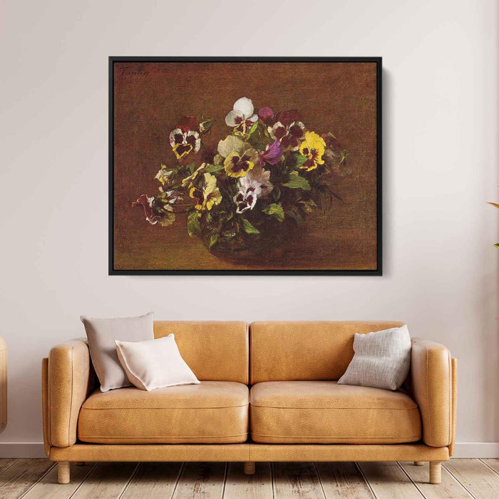 Pansies by Henri Fantin-Latour - Canvas Artwork