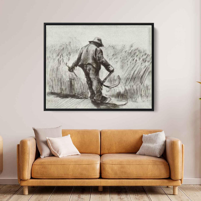 Peasant with Sickle, Seen from the Back by Vincent van Gogh - Canvas Artwork