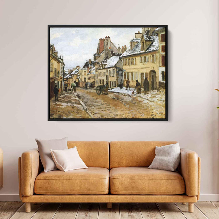 Pontoise, the Road to Gisors in Winter by Camille Pissarro - Canvas Artwork