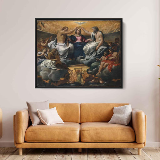 The coronation of the Virgin by Annibale Carracci - Canvas Artwork