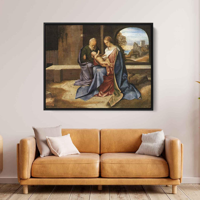 The Holy Family (Madonna Benson) (1500) by Giorgione - Canvas Artwork