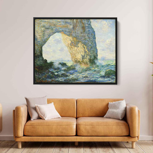 The Manneport, Rock Arch West of Etretat by Claude Monet - Canvas Artwork