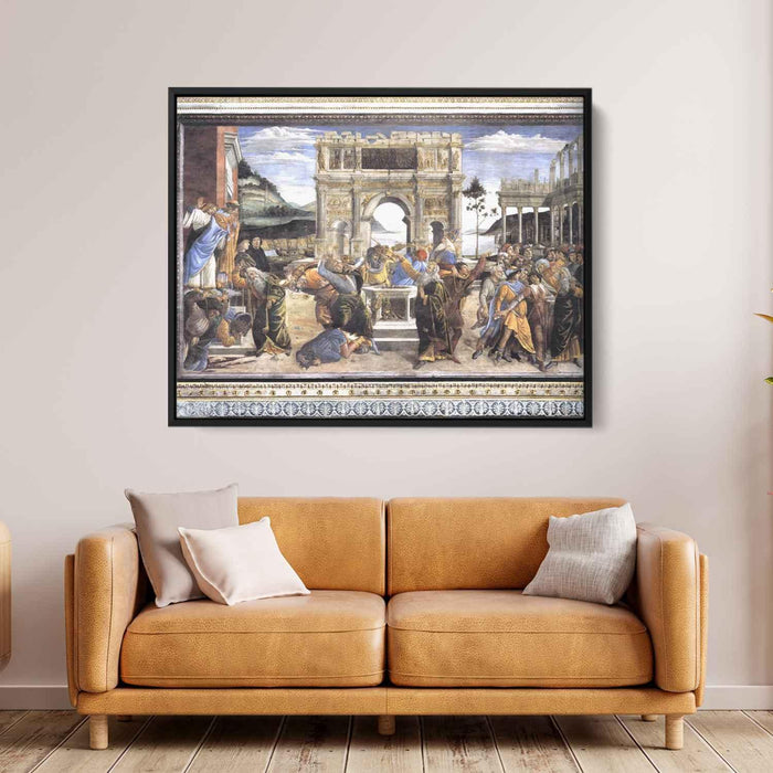 The Punishment of Korah, Dathan and Abiram by Sandro Botticelli - Canvas Artwork