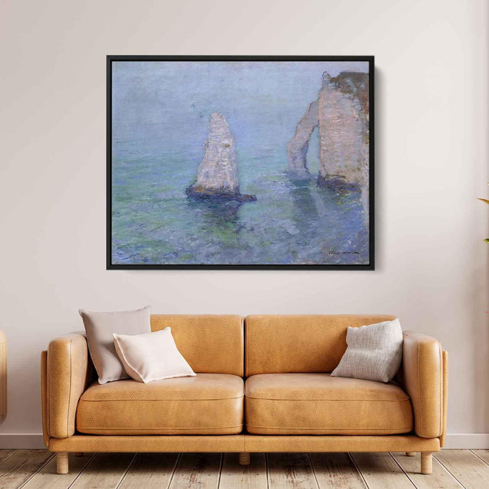 The Rock Needle and Porte d’Aval, Etretat by Claude Monet - Canvas Artwork