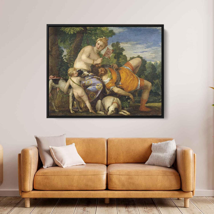 Venus and Adonis (1582) by Paolo Veronese - Canvas Artwork