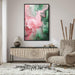 Pink and Emerald Abstract Swirls Print - Canvas Art Print by Kanvah