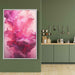 Magenta and Diamond Abstract Swirls Print - Canvas Art Print by Kanvah