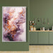 Purple and Copper Abstract Swirls Print - Canvas Art Print by Kanvah