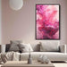 Magenta and Diamond Abstract Swirls Print - Canvas Art Print by Kanvah