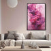 Magenta and Diamond Abstract Swirls Print - Canvas Art Print by Kanvah