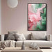 Pink and Emerald Abstract Swirls Print - Canvas Art Print by Kanvah